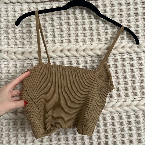 CIDER Small Brown Crop Top - Picture 4 of 4